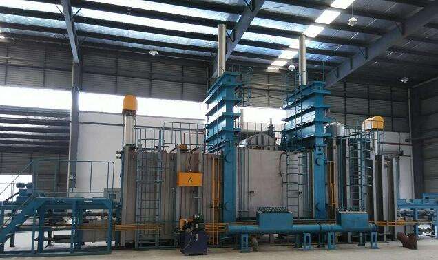 Three chambers vacuum continuous brazing furnace