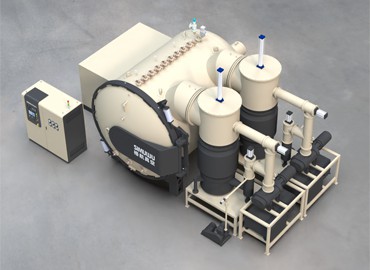 three chambers vacuum continuous brazing furnace