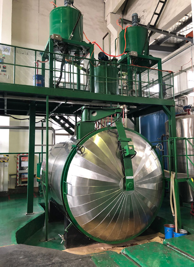 Automatic static mixing vacuum pouring equipment 